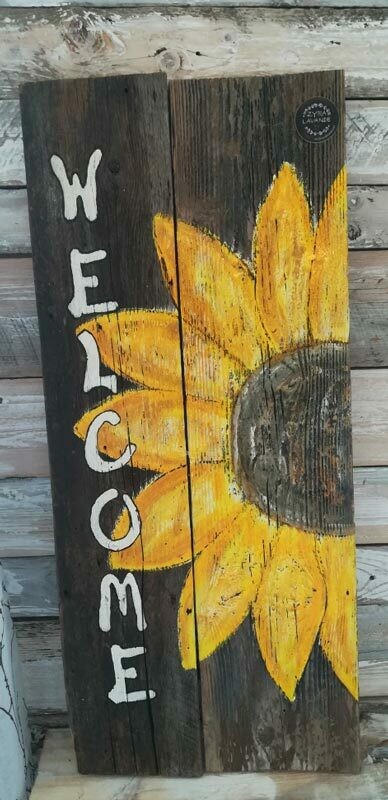 Welcome, peinture à la main