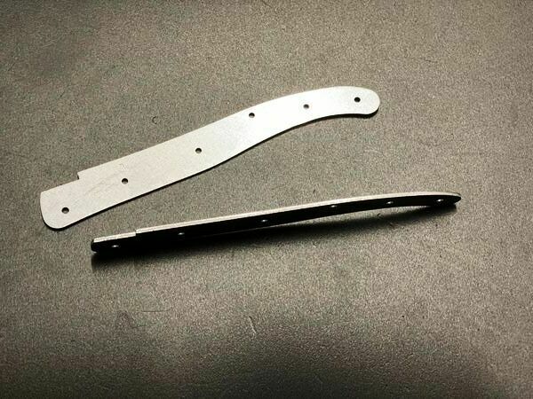 Doppelplatinen für Laguiole Taschenmesser Bausatz 12 cm mit geschmiedeter Biene für alle Bausätze 1-16