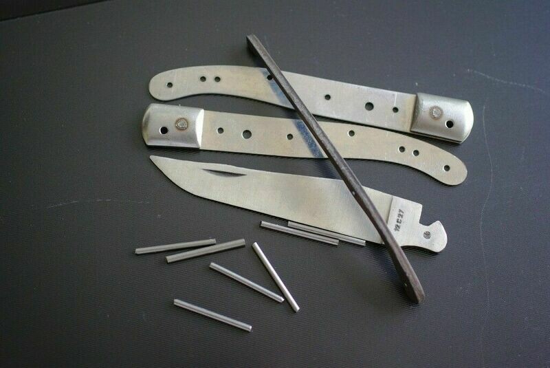 Messerbausatz Aveyronnais, Original Kit aus Thiers, Frankreich, geschmiedete Feder, Klinge 12 C 27 matt