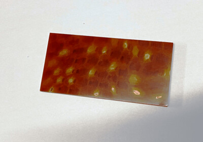 Raffir Platte Komposit-Verbundwerkstoff bernsteinfarben für alle hier angebotenen Messerbausätze
