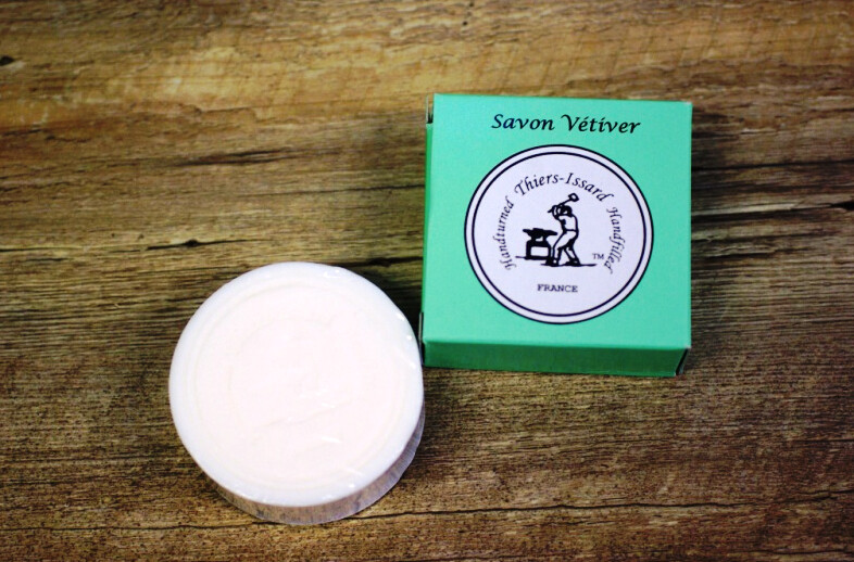 100 Gramm Rasierseife, Vetiver (asiatisches Süßgras) 100 % biologisch von Thiers Issard