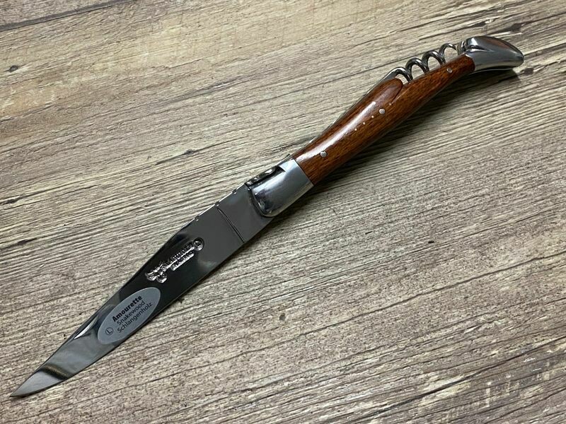 Laguiole en Aubrac 12 cm, geschmiedete Biene, Griff Amourette, Korkenzieher Laguiole en Aubrac 12 cm, geschmiedete Biene, Griff Amourette, Korkenzieher