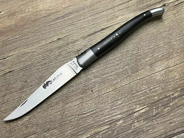 Laguiole, Serie Luxe, 12 cm, Gabun-Ebenholz, Schmiede ARTO Laguiole, Serie Luxe, 12 cm, Gabun-Ebenholz, Schmiede ARTO