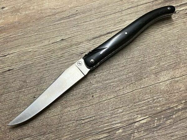 Vent d`Aubrac, Sondermodell Légion étrangère, 12 cm, voller Griff, Ebenholz, Doppelplatine (weltweit nur zwei Stück)