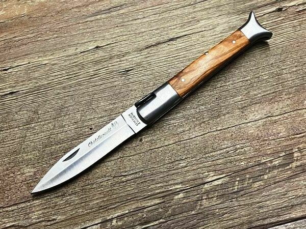 Das Chatellerault, französisches Taschenmesser, Griff Olivenholz, Schmiede Coutellerie du Bastion, Le Berger