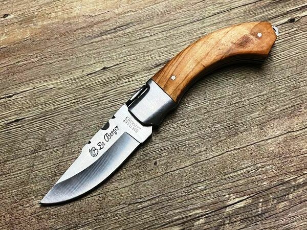 Das Gavroche, französisches Taschenmesser, Griff Olivenholz, Coutellerie du Bastion, Le Berger