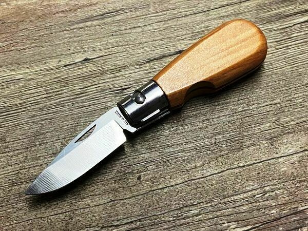 Couteau de travail, Arbeitsmesser, Griff Olivenholz, Schmiede Roger Orfevre Thiers