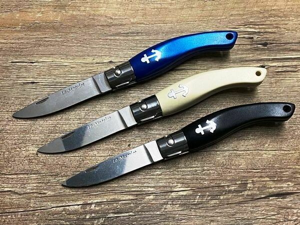 Das Matelot, maritimes Taschenmesser, Griff Technopolymer, Farbe schwarz, blau oder weiß, Schmiede Roger Orfevre