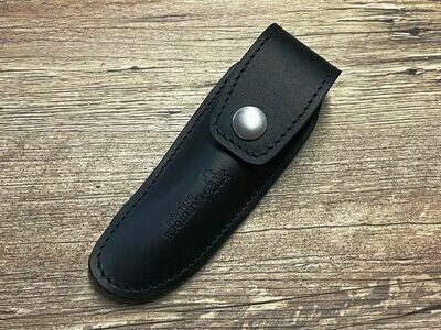 Laguiole en Aubrac Gürtellederholster für Laguiole Taschenmesser bis 12 cm, Farbe schwarz