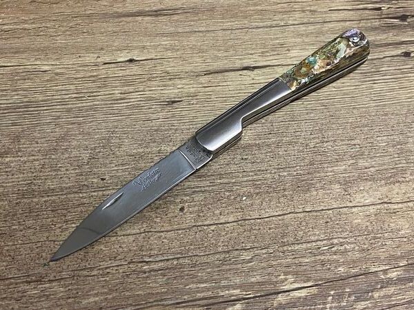 Vendetta, Modell Petit, Griff Abalone (Irismuschel/Perlmutt), Coutellerie du Bastion Le Berger