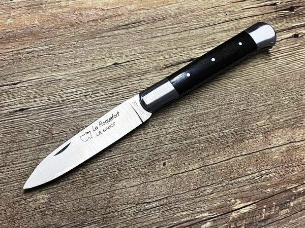 Das Roquefort , französisches Taschenmesser, Griff  Ebenholz, Schmiede Au Sabot
