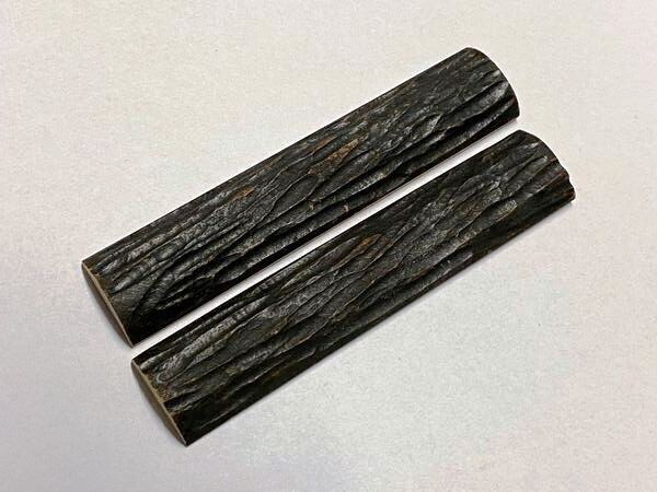 Selten- Griffschalen geschnitzter Kamelknochen für alle hier angebotenen Messerbausätze, einzigartiges Produkt