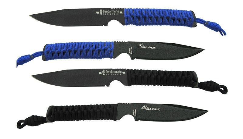 Wildsteer, WT4, Gendarmerie Nationale mit Holster, Griff blau oder schwarz Wildsteer, WT4, Gendarmerie Nationale mit Holster, Griff blau oder schwarz