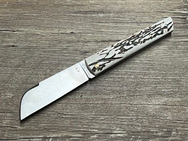 Das Seurre, maritimes Taschenmesser, Design ROBERT BEILLONNET, Griff Hirschhorn, Schmiede PassionFrance