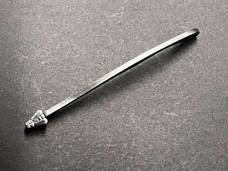 Feder für Laguiole Taschenmesser mit geschweißter Biene, nicht verziert, matt Feder für Laguiole Taschenmesser mit geschweißter Biene, nicht verziert, matt