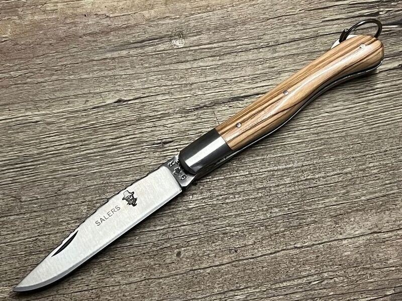 Das Salers , französisches Taschenmesser, Griff  Olivenholz, Schmiede Thiers Issard