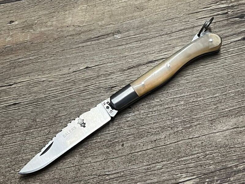 Das Salers , französisches Taschenmesser, Griff  Hornspitze, Schmiede Thiers Issard