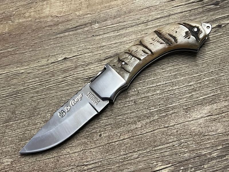 Das Gavroche Prestige, französisches Taschenmesser, Griff Widderhorn, Hochglanz, Coutellerie du Bastion, Le Berger, Messer Nr. 4 Das Gavroche Prestige, französisches Taschenmesser, Griff Widderhorn, Hochglanz, Coutellerie du Bastion, Le Berger, Messer Nr. 4