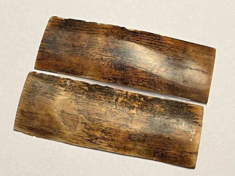 Große Griffbeschalung  Mammutelfenbein, Top Qualität,  nicht stabilisiert, für alle hier angebotenen Messerbausätze (Nr. 7)