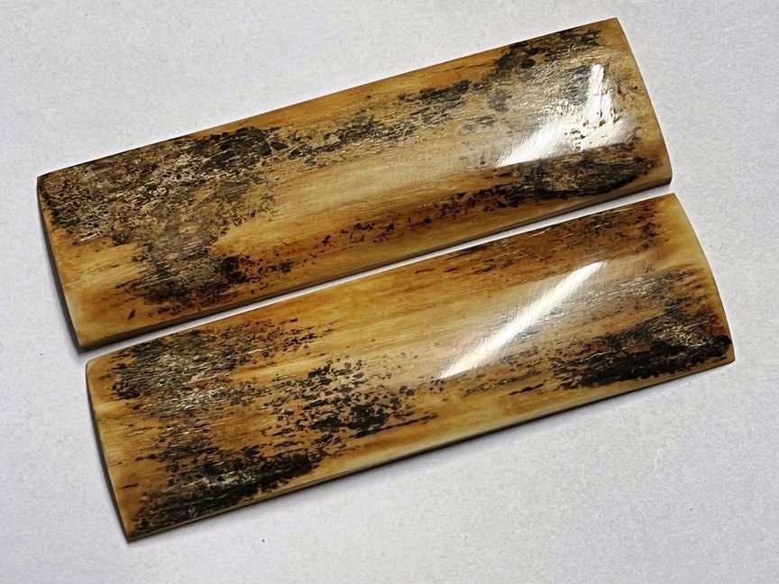 Große Griffbeschalung  Mammutelfenbein, Top Qualität,  nicht stabilisiert, für alle hier angebotenen Messerbausätze (Nr. 9)