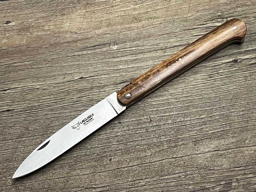 Laguiole en Aubrac,  Modell Bec de Corbin (Rabenschnabel), historisches Taschenmesser, Griff Aubrac Buche, Messer Nr. 2