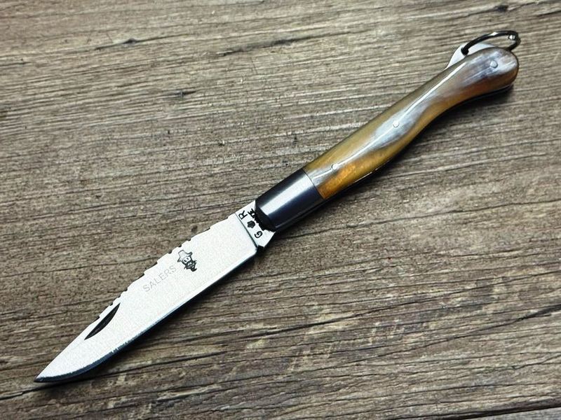 Das Salers , französisches Taschenmesser, Griff  Hornspitze, Schmiede Thiers Issard