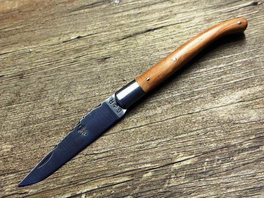 Das Averonnais französisches Taschenmesser, Griff Wacholder, Schmiede Thiers Issard