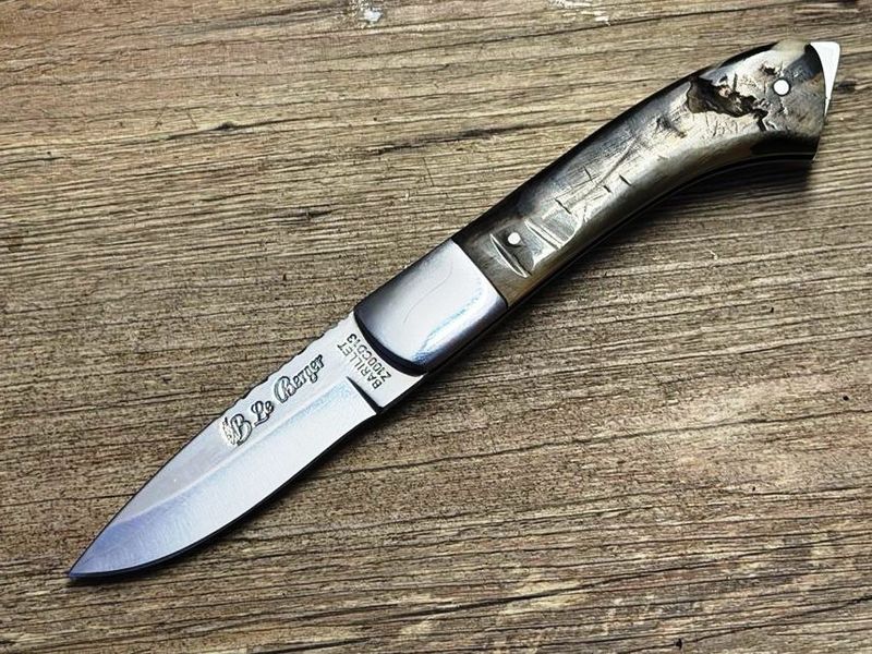 L` Aristo, korsisches Hirtenmesser, Griff Widderhorn, Coutellerie du Bastion Le Berger, Messer Nr. 2 L` Aristo, korsisches Hirtenmesser, Griff Widderhorn, Coutellerie du Bastion Le Berger, Messer Nr. 2