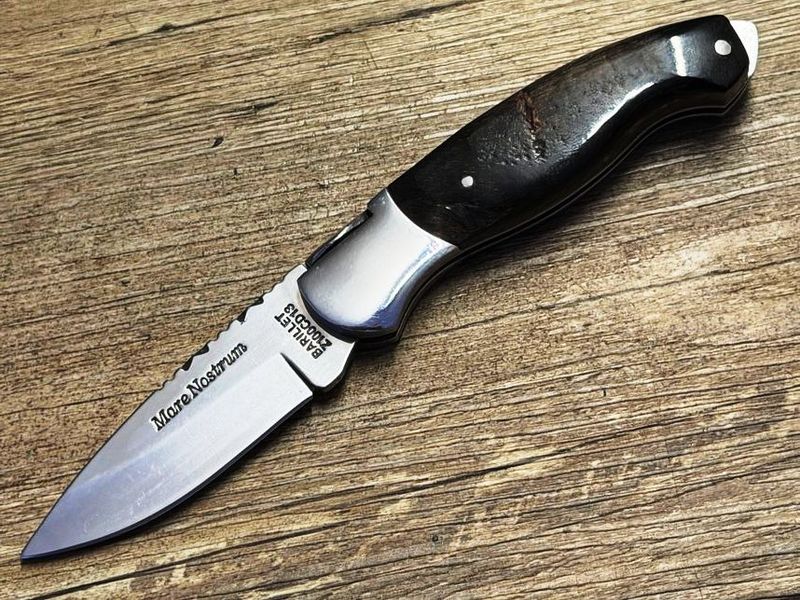 Mare Nostrum Prestige, korsisches Taschenmesser, Griff Widderhorn poliert, Coutellerie du Bastion Le Berger, Messer Nr. 4 Mare Nostrum Prestige, korsisches Taschenmesser, Griff Widderhorn poliert, Coutellerie du Bastion Le Berger, Messer Nr. 4