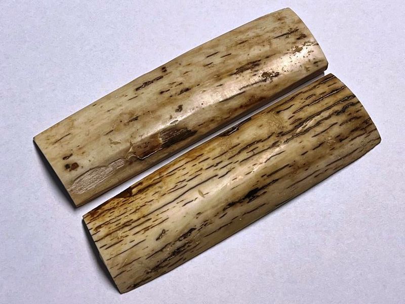 Sehr große Griffbeschalung (14 cm) Mammutelfenbein, Top Qualität, nicht stabilisiert, für alle hier angebotenen Messerbausätze (Nr. 21) Sehr große Griffbeschalung (14 cm) Mammutelfenbein, Top Qualität, nicht stabilisiert, für alle hier angebotenen Messerbausätze (Nr. 21)