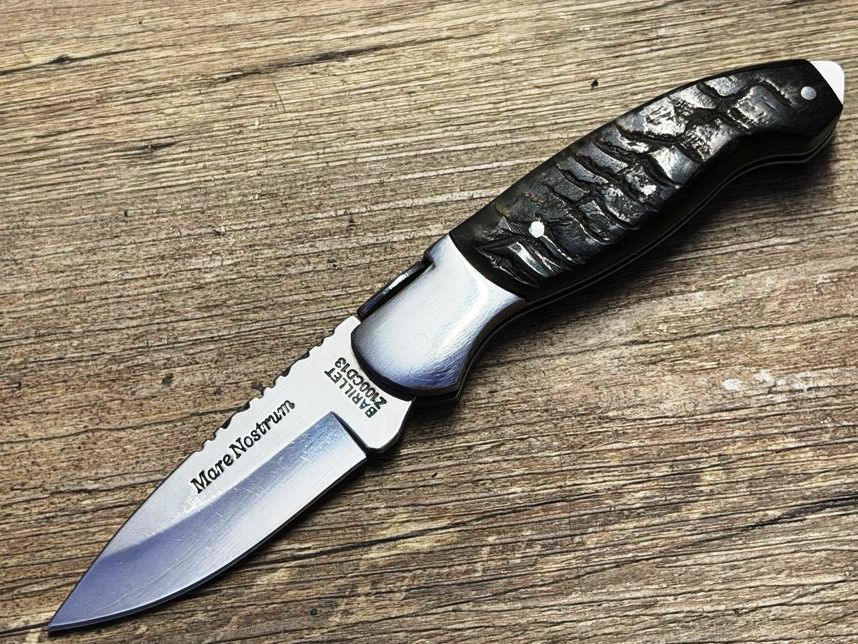 Mare Nostrum Prestige, korsisches Taschenmesser, Griff Widderhorn poliert, Coutellerie du Bastion Le Berger, Messer Nr. 3