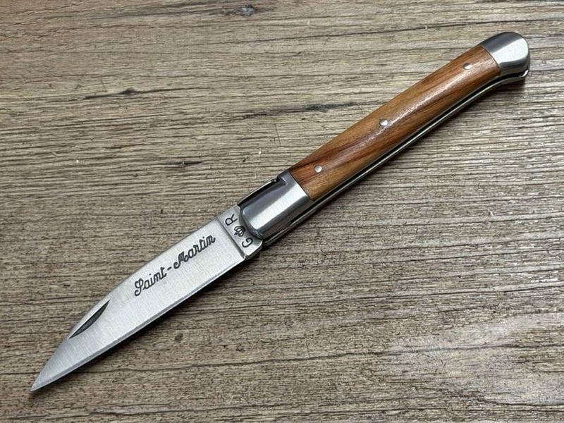 Das Saint Martin Petit, französisches Taschenmesser, Griff Olivenholz, Schmiede Thiers Issard Das Saint Martin Petit, französisches Taschenmesser, Griff Olivenholz, Schmiede Thiers Issard