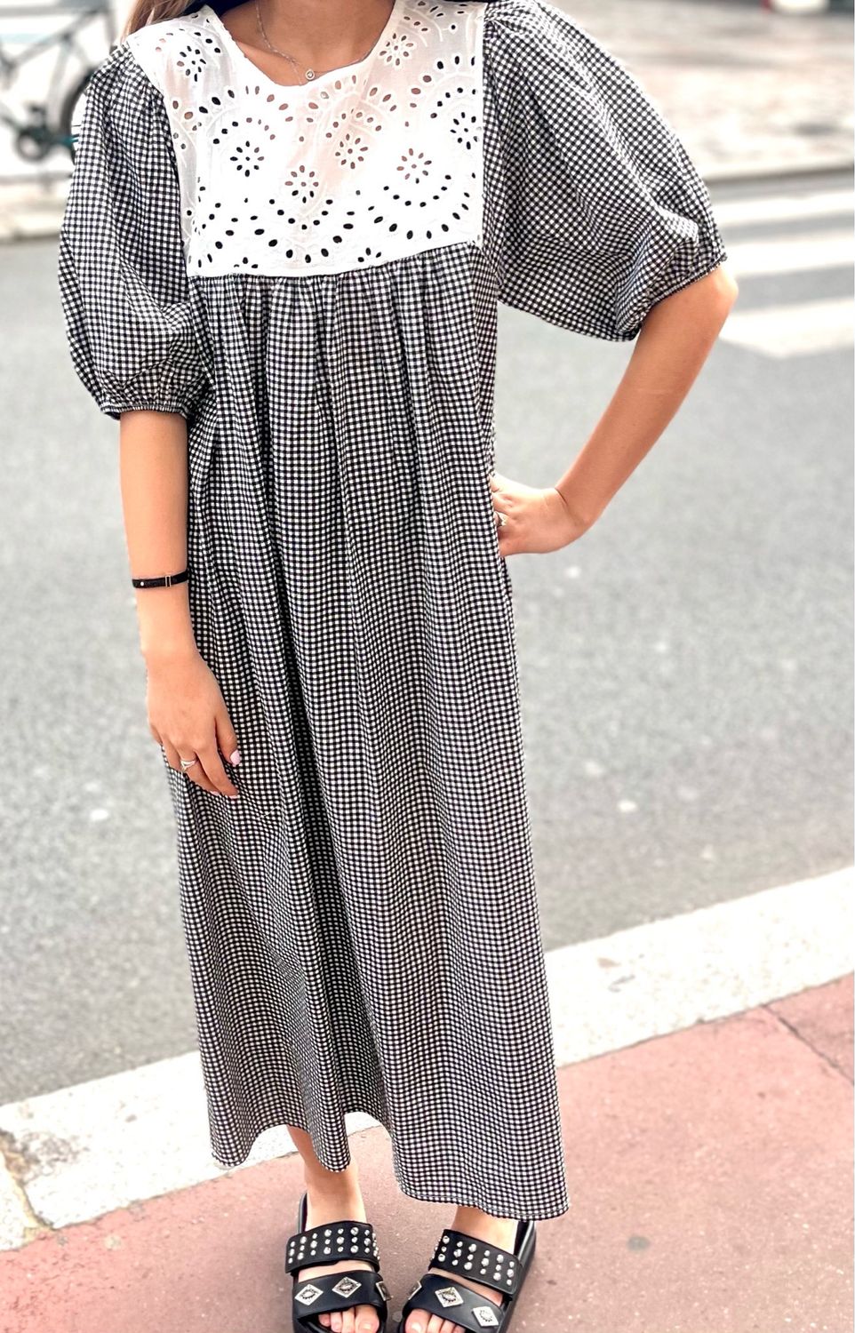 Robe Vichy noir