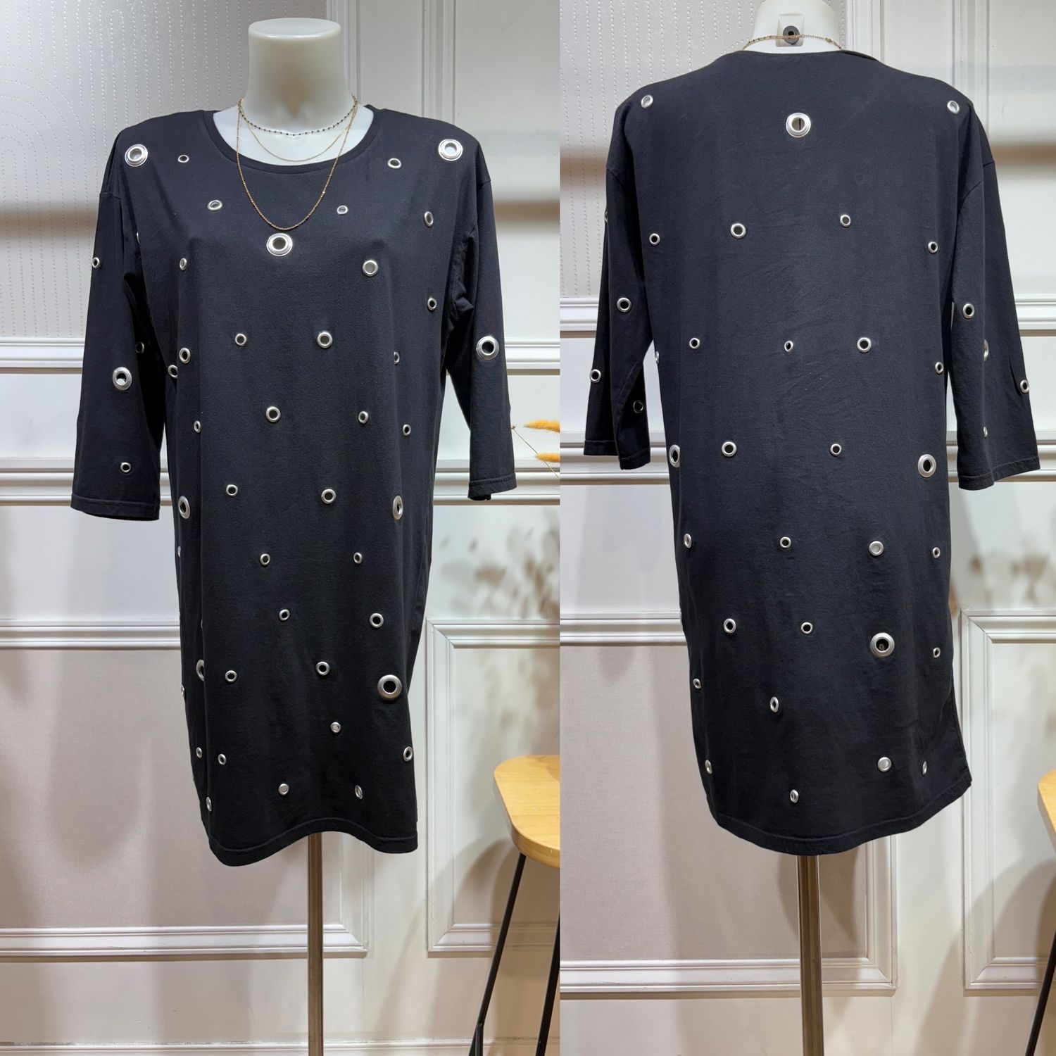 Tee shirt long Emma noir