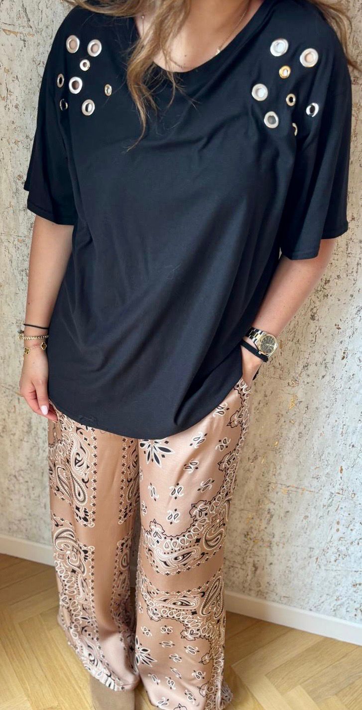 Pantalon bandana camel