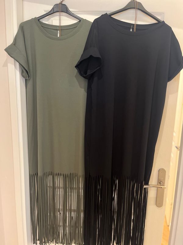 Robe franges