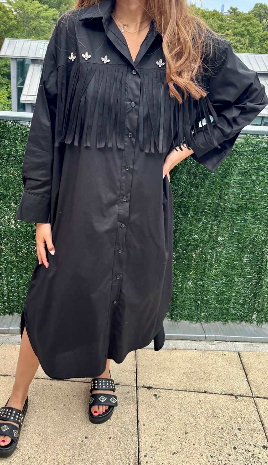 Robe Franges noir