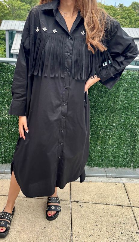 Robe Franges noir