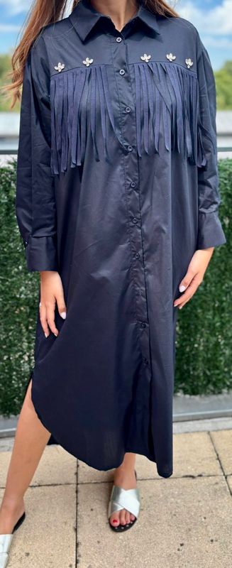 Robe Franges bleu