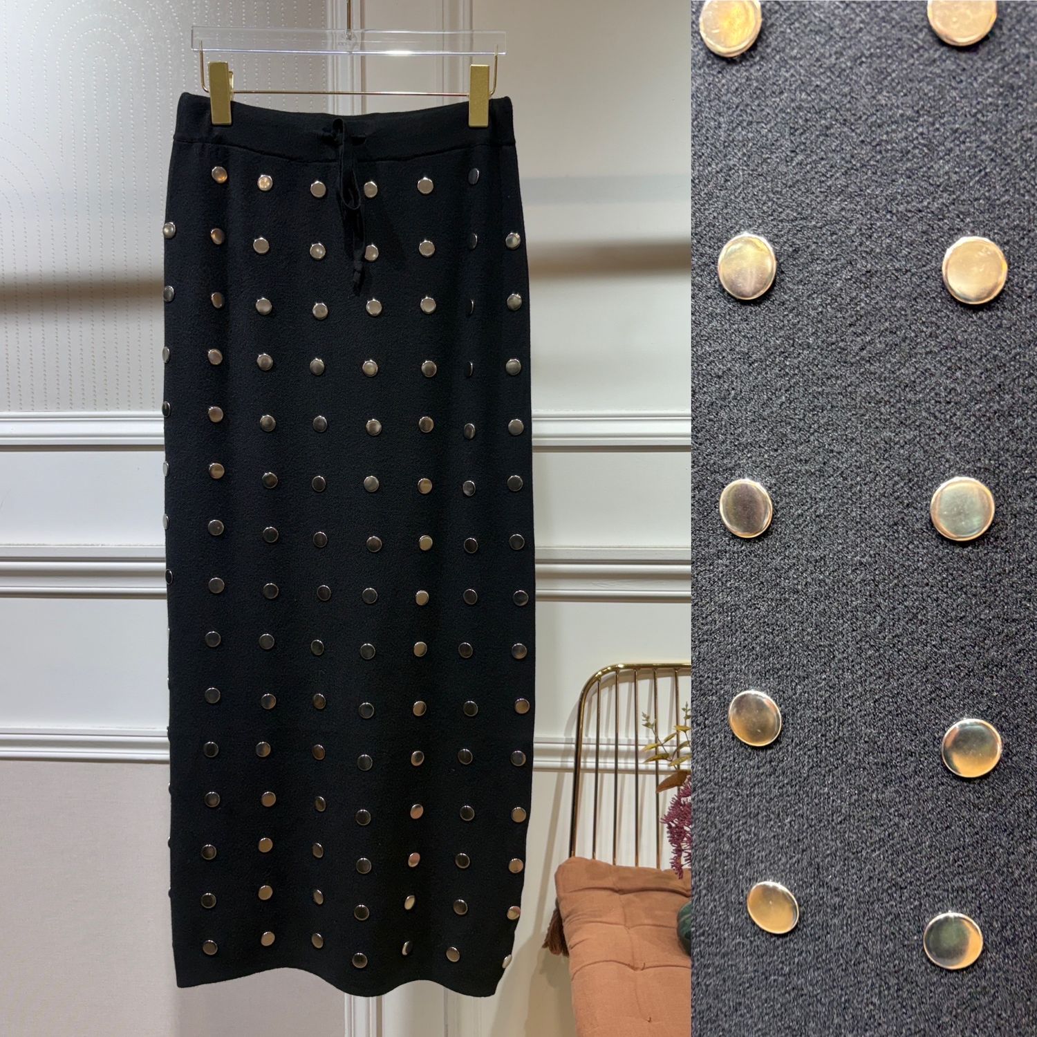 Jupe clous noir