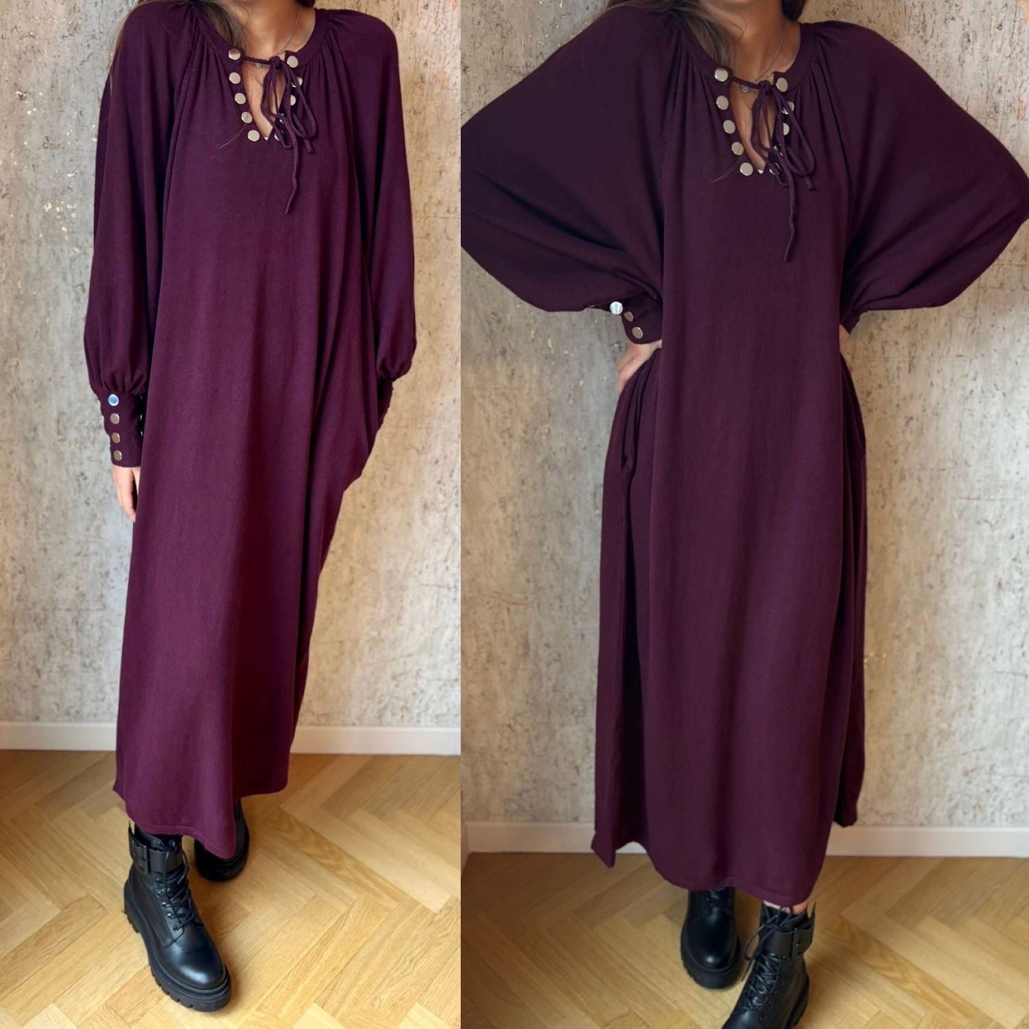 Robe Anna bordeaux