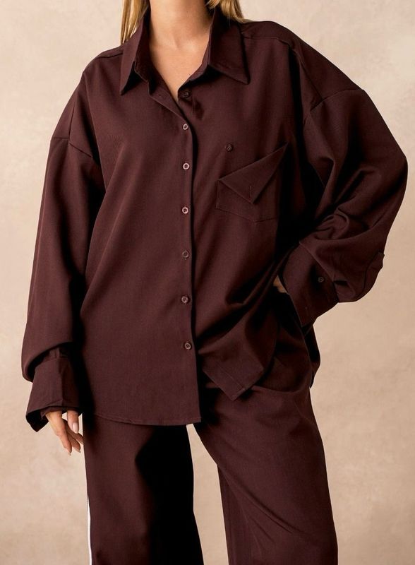 Chemise Nina bordeaux