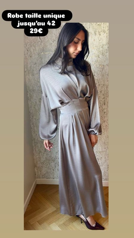 Robe Léa taupe