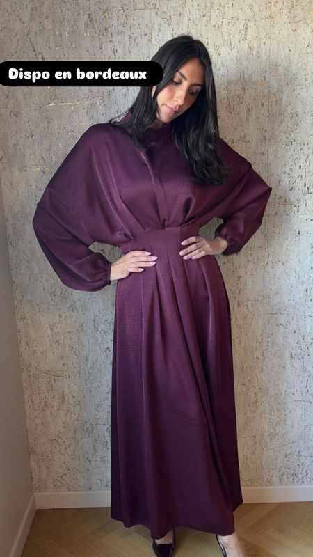 Robe Léa bordeaux