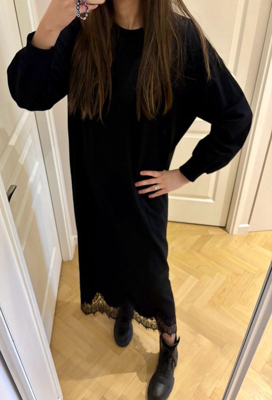 Robe sweat noir