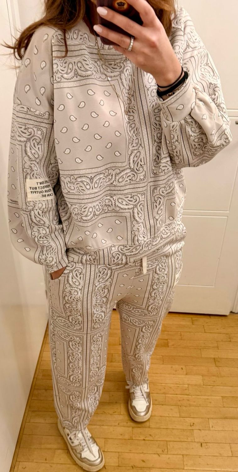 Ensemble jogging bandana beige