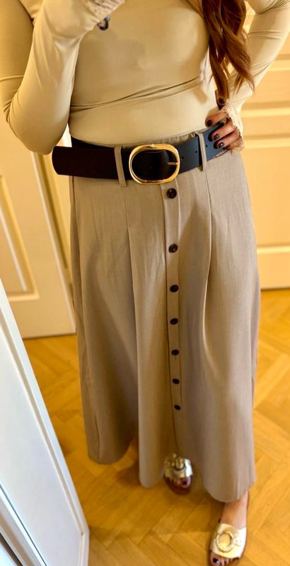 Jupe beige