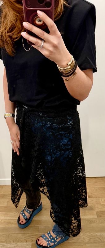 Surjupe en dentelle