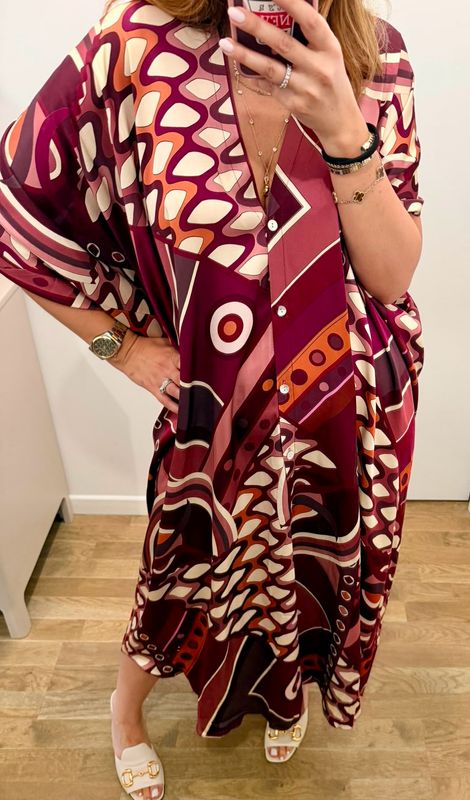 Robe Aura bordeaux
