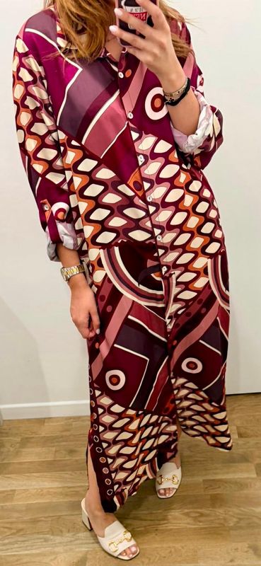 Robe Aura manches longues